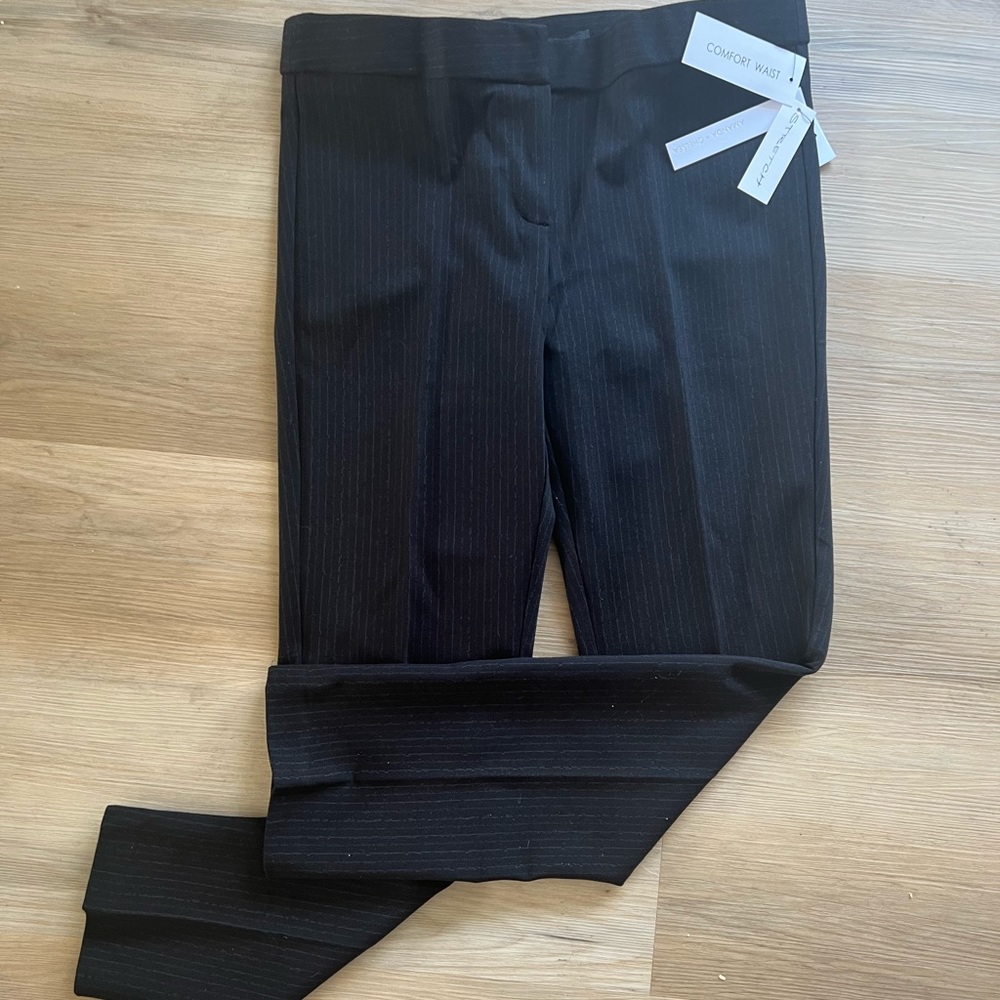 NWT! Amanda & Chelsea ALEX pinstripe pants, 4